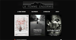 Desktop Screenshot of lafemme-endormie.com