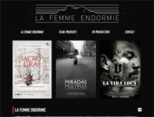 Tablet Screenshot of lafemme-endormie.com